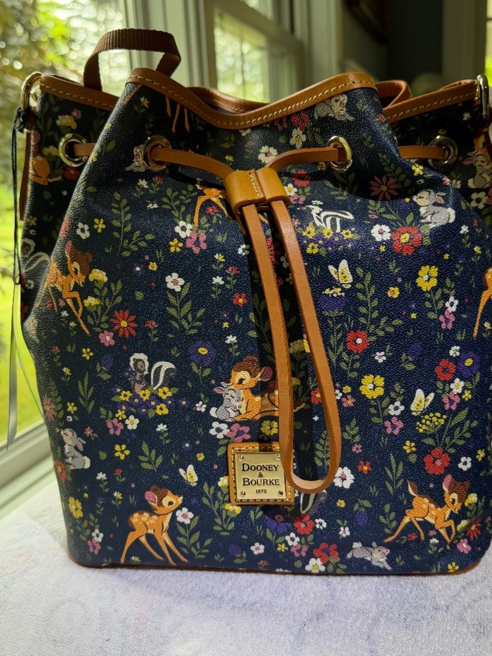 NWT Disney Parks Dooney & Bourke Bambi Drawstring bag